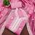 Pink chanderi embroidered unstitched dressmaterials 3 pair top bottom dupptaa