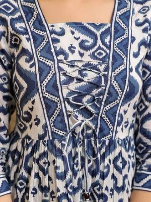 Women ethnic motifs printed indie prints kurta 3