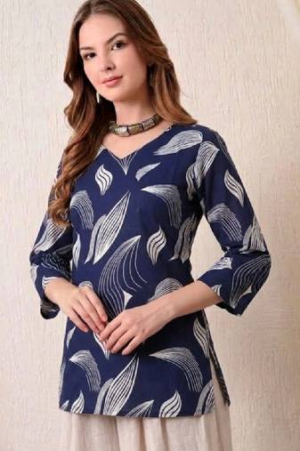 Print cotton top