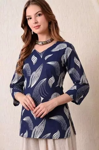 Print cotton top