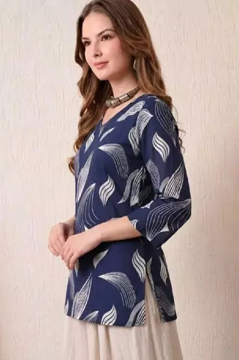 Print cotton top