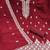 Red chanderi embroidered unstitched dressmaterials 3 pair top bottom dupptaa