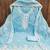 Teal chanderi embroidered unstitched dressmaterials 3 pair top bottom dupptaa
