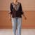 Women embroidered thread work kurta