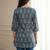 Floral print ethnic cotton blend kurta