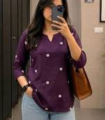 Women floral embroidered floral kurta