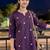 Women floral embroidered thread work floral kurta