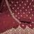 maroon cotton blend embroidered unstitched dressmaterials 3 pair top bottom dupptaa