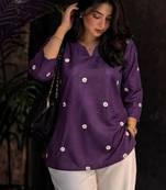 Women floral embroidered floral kurta
