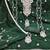 green chanderi embroidered unstitched dress materials 3 pair top bottom dupatta