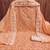 peach chanderi embroidered unstitched dress materials 3 pair top bottom dupatta