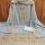 grey georgette embroidered unstitched dressmaterials 3 pair top bottom dupptaa