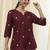 Women floral embroidered thread work floral kurta