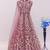 Lavender embroidered butterfly net anarkali suit