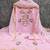 pink georgette embroidered unstitched dressmaterials 3 pair top bottom dupptaa