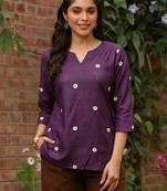 Women floral embroidered floral kurta