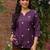Women floral embroidered floral kurta