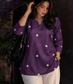 Women floral embroidered floral kurta