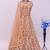 Orange embroidered butterfly net anarkali suit