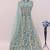 Sky blue embroidered butterfly net anarkali suit