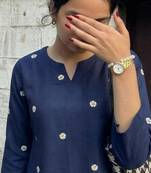 Women floral embroidered floral kurta