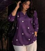Women floral embroidered floral kurta