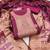pink silk blend embroidered unstitched dressmaterials 3 pair top bottom dupptaa