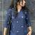 Women floral embroidered thread work floral kurta