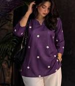 Women floral embroidered floral kurta