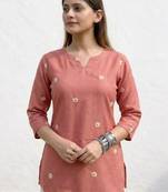 Women floral embroidered thread work floral kurta