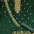 green georgette embroidered unstitched dressmaterials 3 pair top bottom dupptaa