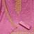 pink georgette embroidered unstitched dressmaterials 3 pair top bottom dupptaa