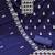 blue chanderi embroidered unstitched dress materials 3 pair top bottom dupatta