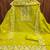 green chanderi embroidered unstitched dress materials 3 pair top bottom dupatta