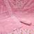 pink chanderi embroidered unstitched dress materials 3 pair top bottom dupatta