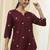 Women floral embroidered thread work kurta