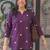 Women floral embroidered thread work floral kurta
