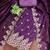 purple chanderi embroidered unstitched dress materials 3 pair top bottom dupatta