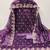 purple chanderi embroidered unstitched dress materials 3 pair top bottom dupatta