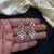 Gold Kundan Bridal Necklace Earrings Set, Champagne Crystal Wedding Jewelry
