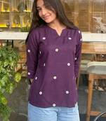 Women floral embroidered floral kurta