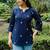Women floral embroidered kurta