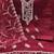 maroon organza embroidered unstitched dressmaterials 3 pair top bottom dupptaa