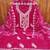 pink organza embroidered unstitched dressmaterials 3 pair top bottom dupptaa