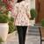 Women floral printed thread work floral kurta