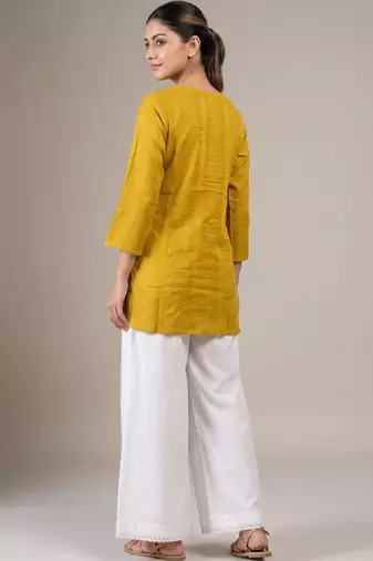 Women embroidered thread work handloom kurta