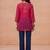 Women embroidered thread work georgette kurta