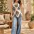 Women ethnic motifs printed halter neck kurta