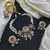 Pink Kundan Pearl Bridal Necklace Set, Traditional Indian Jewelry, Statement Choker Earrings