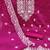 pink chanderi embroidered unstitched dress materials 3 pair top bottom dupatta